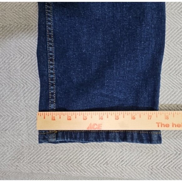 Free Planet Jeans NYC to Malibu Men's Size 44x30 Dark Wash Straight Leg Stretch - Picture 7 of 15